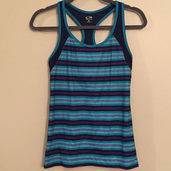 Striped Champion Workout Tank - Picture 1 of 5
